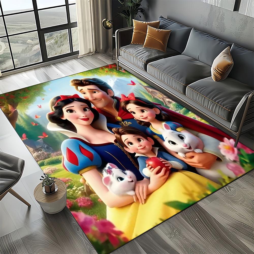 27 Style Snow White Princess Cartoon Girl Carpet Rug for Bedroom Living Room Home Sofa Decoration,kid Large Decor Floor Mat Gift