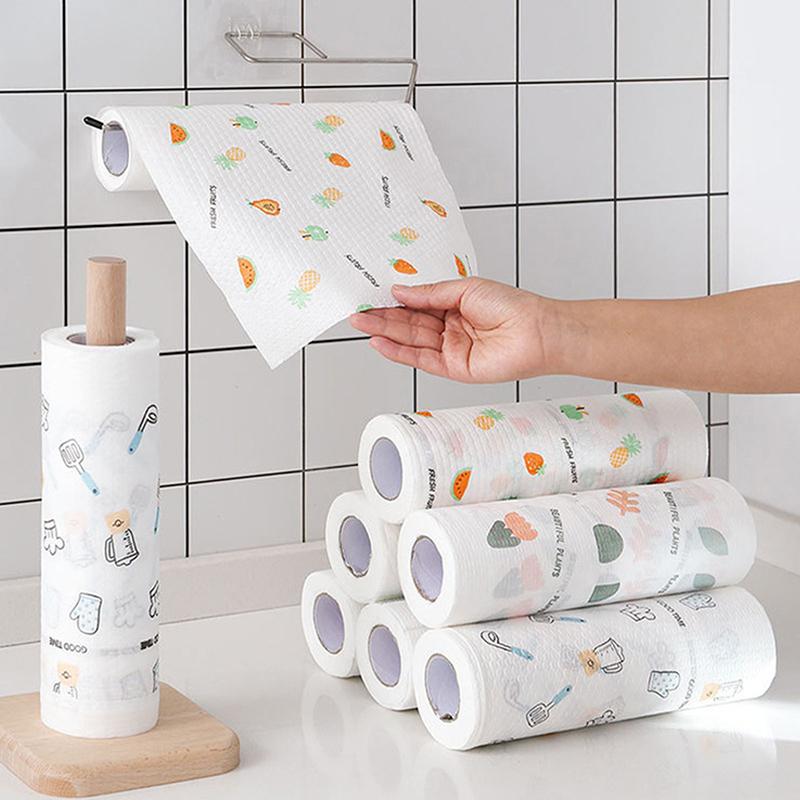 Kitchen Absorbent Non-Woven Dishwashing Cleaning Daily Necessities Scouring Pads