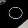 High-End Zircon Floral Heart Bracelet - Luxurious Sparkle for Women