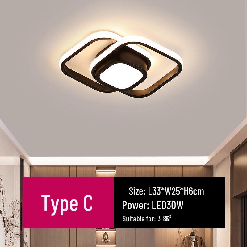 Скандинавський світлодіодний стельовий світильник для холу, гардеробної, сходової клітки, балкона та коридору