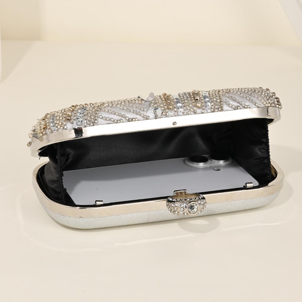 Evening Bag Fashion French Vintage Chain Shoulder Bag Banquet Clutch Wedding Party Crossbody Bags Female Daily Purse