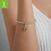 Egypt Lucky Guardian Devil'S Eye Diy Pendant Color Separation Electroplating Palm Feathers Beaded Scc1860
