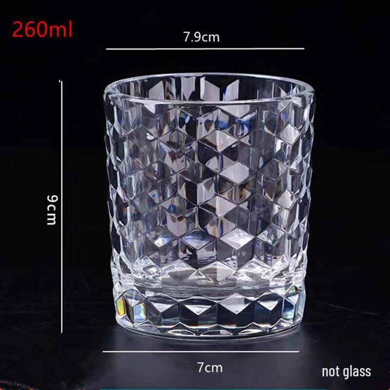 Qiwei Transparent Acrylic Stemmed Glass
