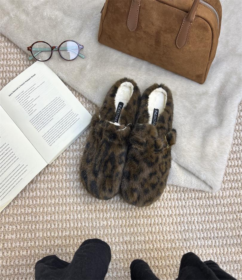 Casual small lazy person heightening cotton drag 2025 Internet celebrity new non-slip skirt versatile fluffy slippers women