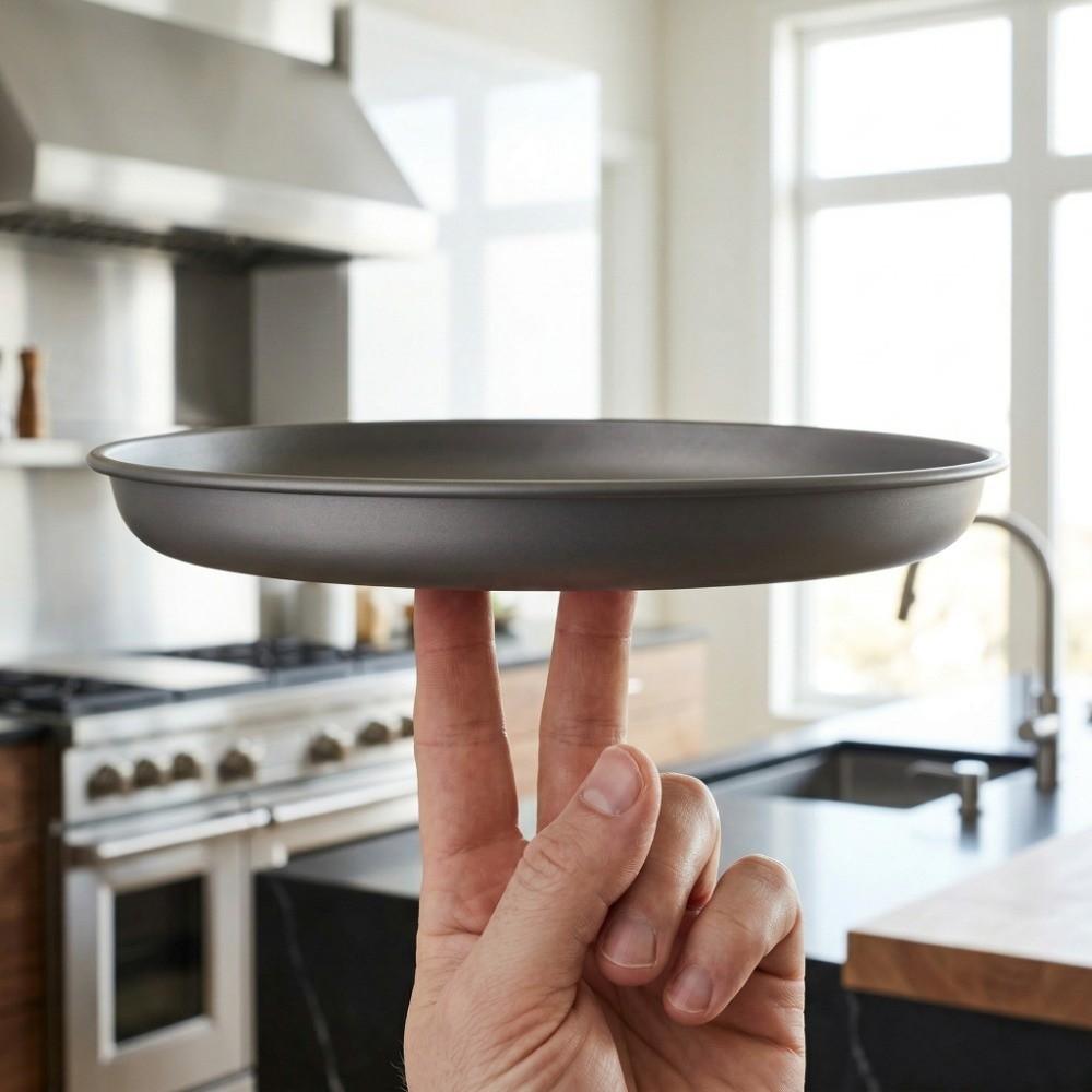 Stackable Titanium Plate Reusable Camping Plate Durable Dinner Plate  Hiking Backpacking