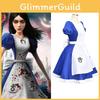 Bezauberndes Alice Madness Returns Prinzessinnenkleid Dienstmädchenkostüm für Damen Cosplay