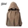 Knit Balaclava Hood Women Hooded Scarf Hat Winter Pullover Hood Knitted Hat with Warm Ear Protection Skull Cap for Cold Weather