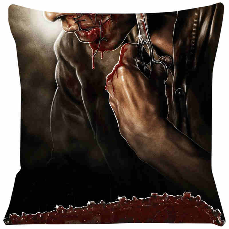Super Soft Cushion Cover Horror Movie 45X45 Pillow for chairs Home Decorative cushions for sofa Throw Pillow Cover SJ217