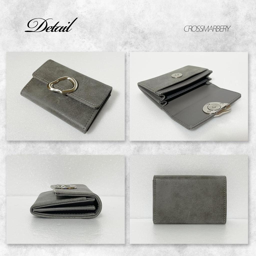 Crossmarberry Business Card Case for Women, Stylish and Cute Antique Design with Card Slots, Dividers, Magnetic closure, Simple Design, Beige, R114