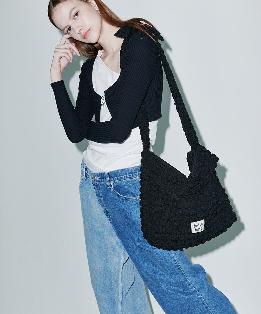 Jedrefeb5 Croffle Crossbody Bag Black