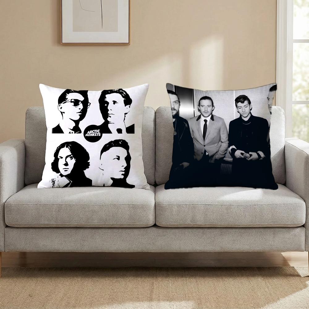 R-Rockové kapely A-Arctic Monkeys Povlak na polštář Víceúčelový povlak na polštář pro domácnost a auto - Oboustranný, měkký a odolný pro každodenní použití