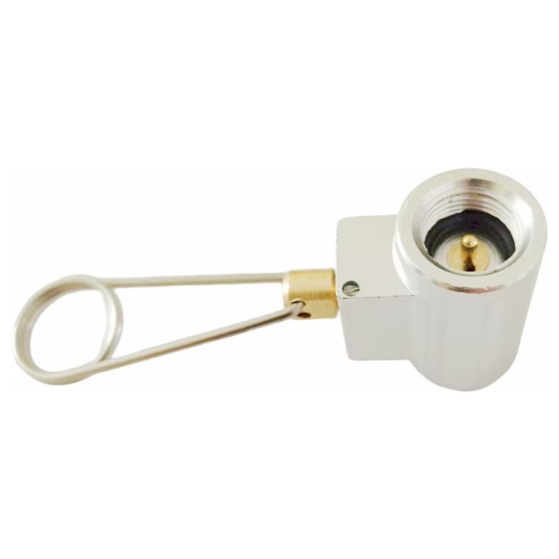 

Gas Canister Adapter Small Metal Design for Stove Camping Quick Connecting Propanes Tanks Refueling Outdoor Cooking Tool