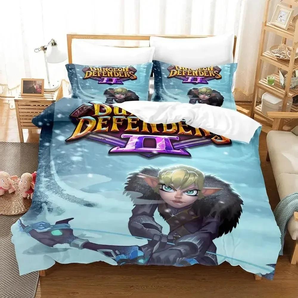 Game Dungeon Defenders Bedding Set For Bedroom Soft Modern Bedspreads Comefortable Kids Duvet Cover Quilt Cover And Pillowcase