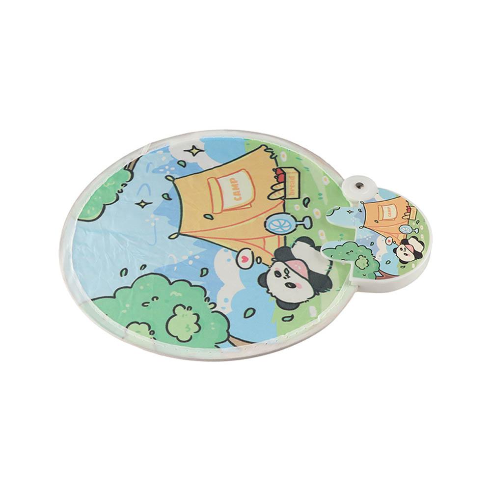 Round Collapsible Pocket Fan Mini Foldable Fan Folding Handheld Fan  Kid