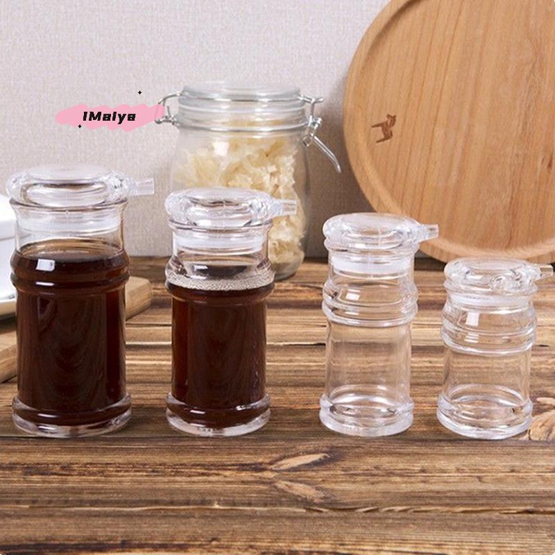 Large-Capacity Acrylic Soy Sauce Bottle Multifunctional Leak-Proof Seasoning Pot with Seal for Vinegar Oil Kitchen Utensils