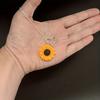 1pc Yellow Sunflower Pendant Necklace Clavicular Chain Choker Fashion Jewelry Accessories For Men