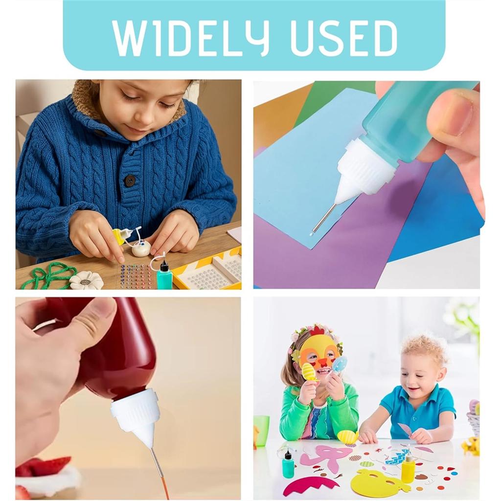 2025+ Mini Needles- Tip Applicator,Fine Tip Applicator Bottle Glue Bottle Needle-Squeeze Glue for Quilling Acrylic