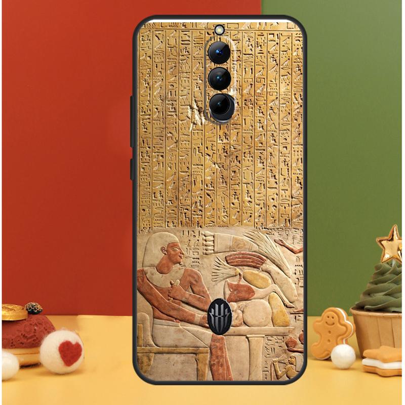 Egypt Pharaoh Mural Case For ZTE Nubia Red Magic 10 Air 5G 5S 6R 6 7 6S 7S Pro 8 8S 9 9S 10S 11 Pro Plus Cover