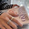 Chic Sterling 925 Silver Wide Ring Featuring Modern Geometric Patterns For Women