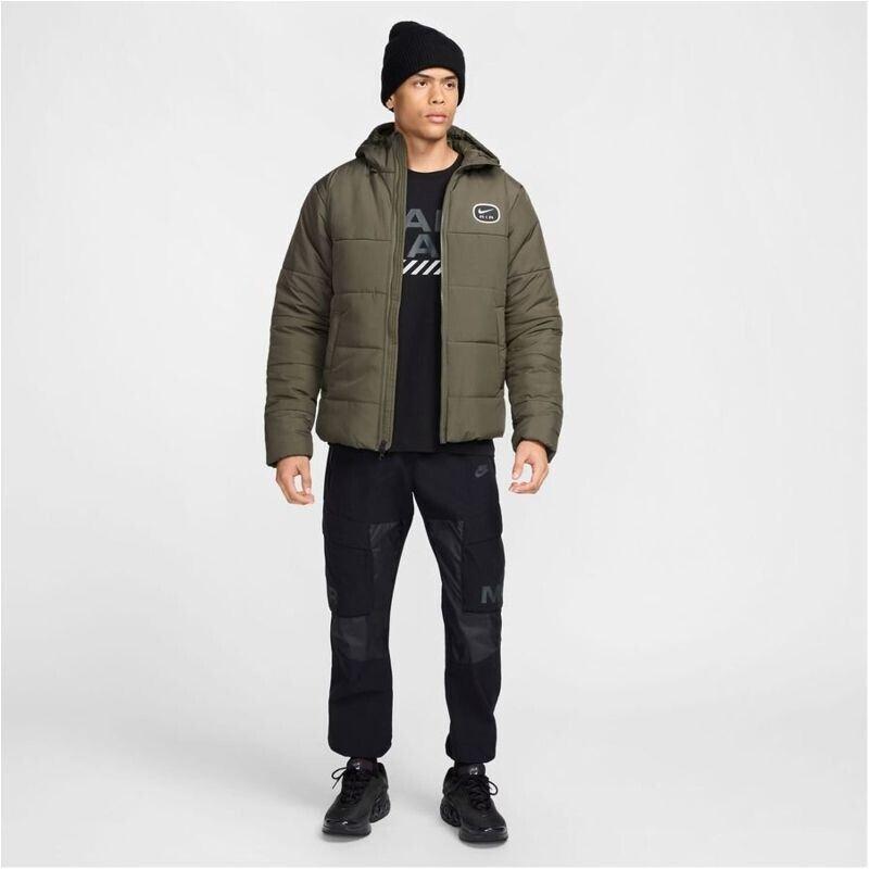 Winter Jacket Nike Air Men's Jacket Synthetic Filler Cargo Khaki White HM0198-325
