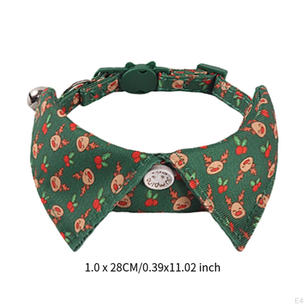 Adjustable Bowtie Collars for Cats in Holiday Themes