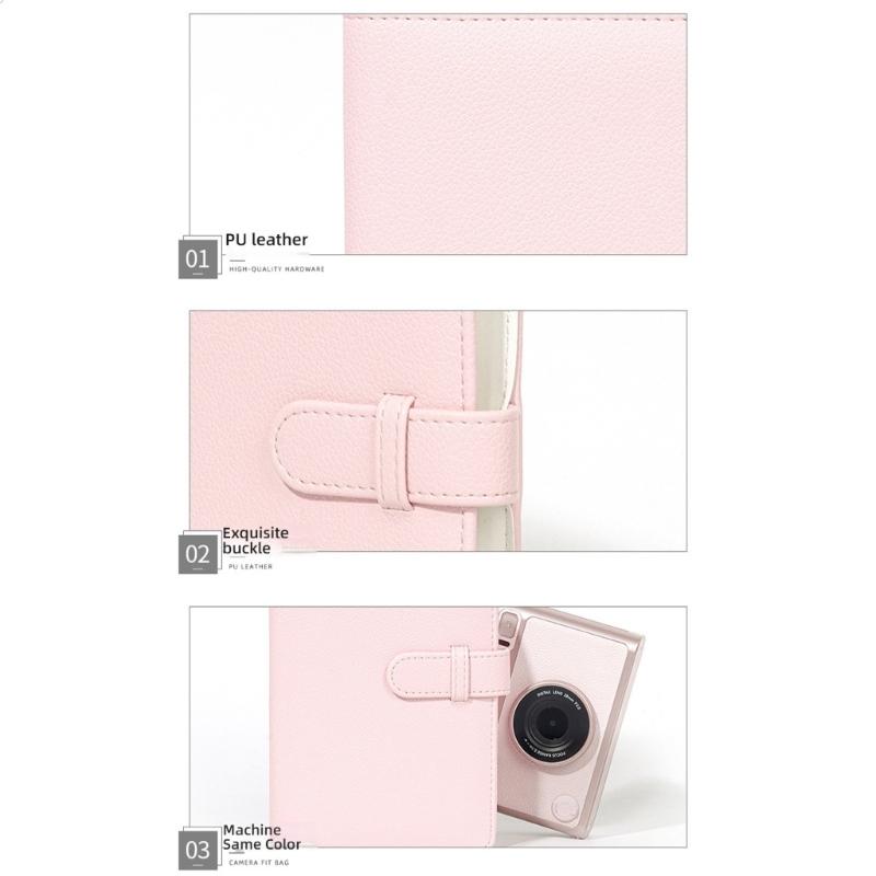 Portable Photo Storage Album Accommodates 108Pockets Pictures 3inch PU Leather Exterior Travel Friendly