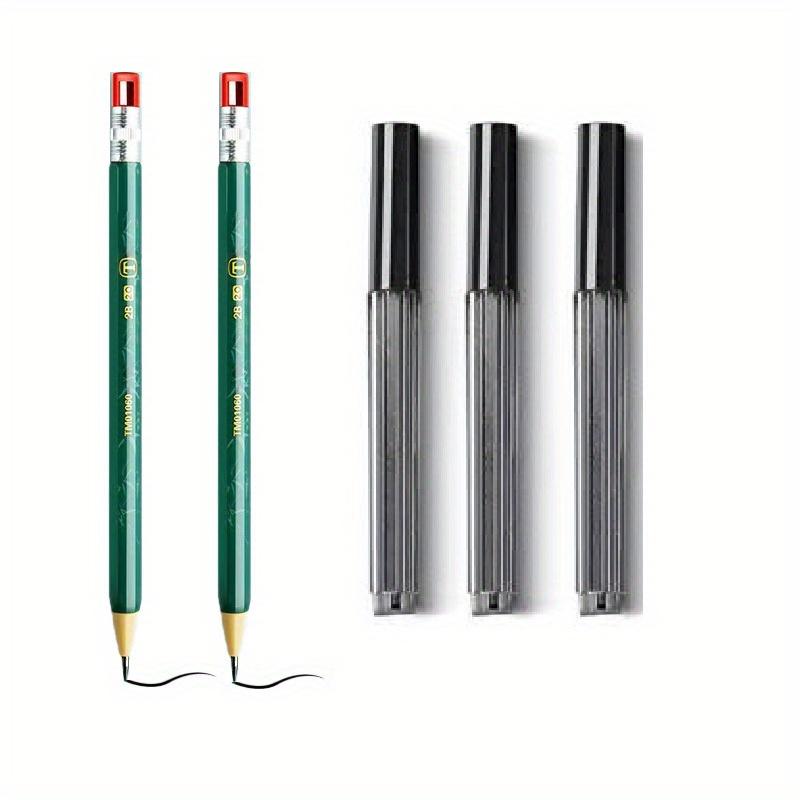 

5-Piece Mechanical Pencil Set 2.0mm writing pencils with matching replacement leads Smooth writing with minimal lead breakage 2B hardness 2B