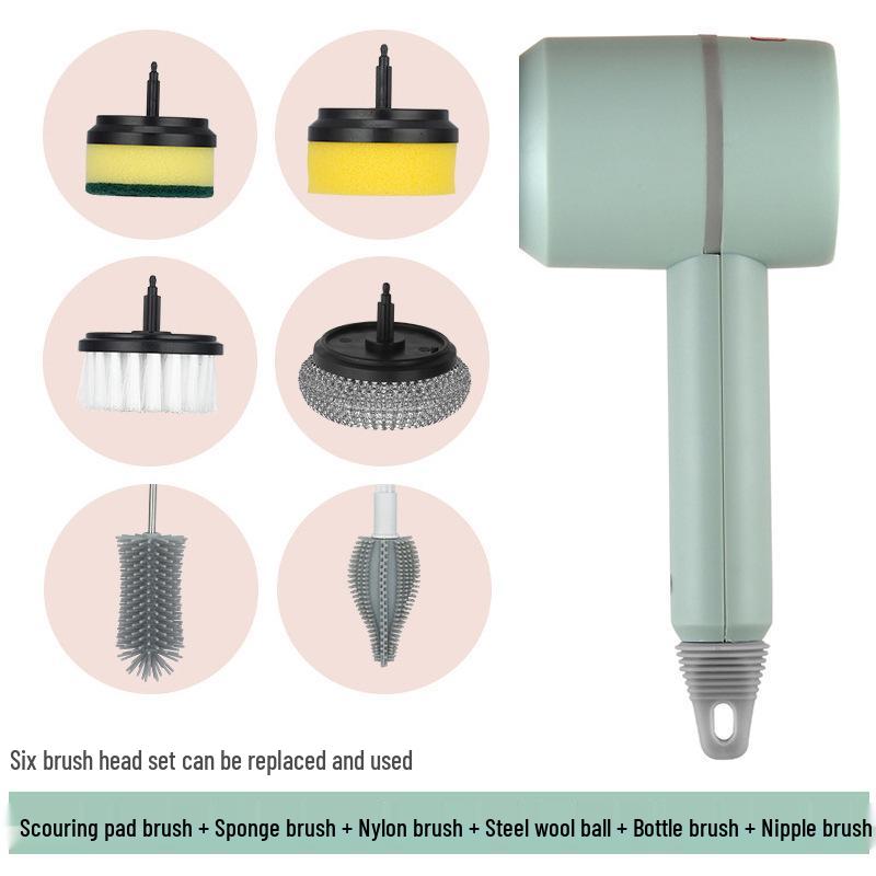 Multifunctional Handheld Electric Cleaning Brush for Kitchen, Bathroom, Bowls, and Shoes