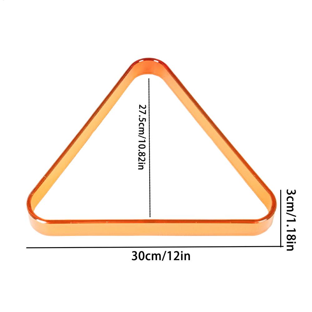 Pool Triangle Rack Reusable Standard Billiard Accessories Billiard Pool Rack Table Accessory For Training Teaching Match Daily оранжевый