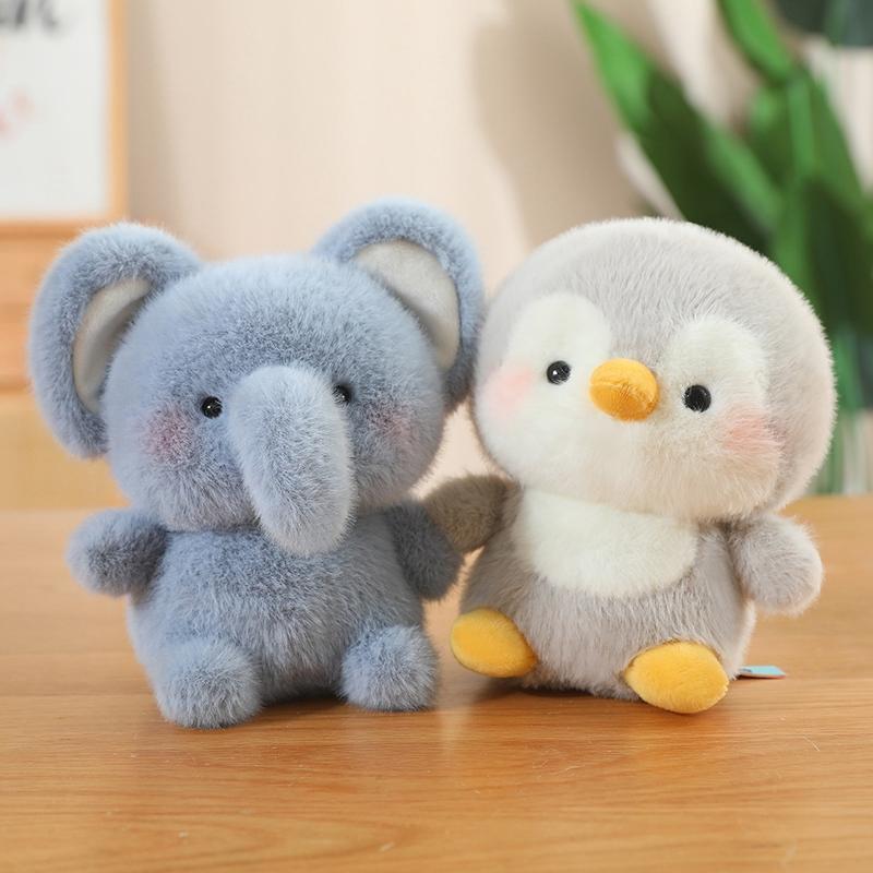 Favorite Toy Table Companion Animal Series Stuffed Plush Doll Adorable Penguin Panda Bear Elephant Soft Plush Toys Gifts For Children