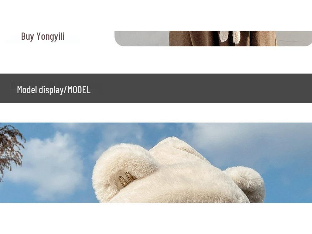 Little Bear Winter Hat & Ear Muffs Set: Cute Plush Hood with Gloves & Scarf 3-Piece for Kids