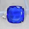 Brazilian Topaz 94 Ct CERTIFIED 925 Sterling Silver Cushion Cut Pendant AI-91-NS