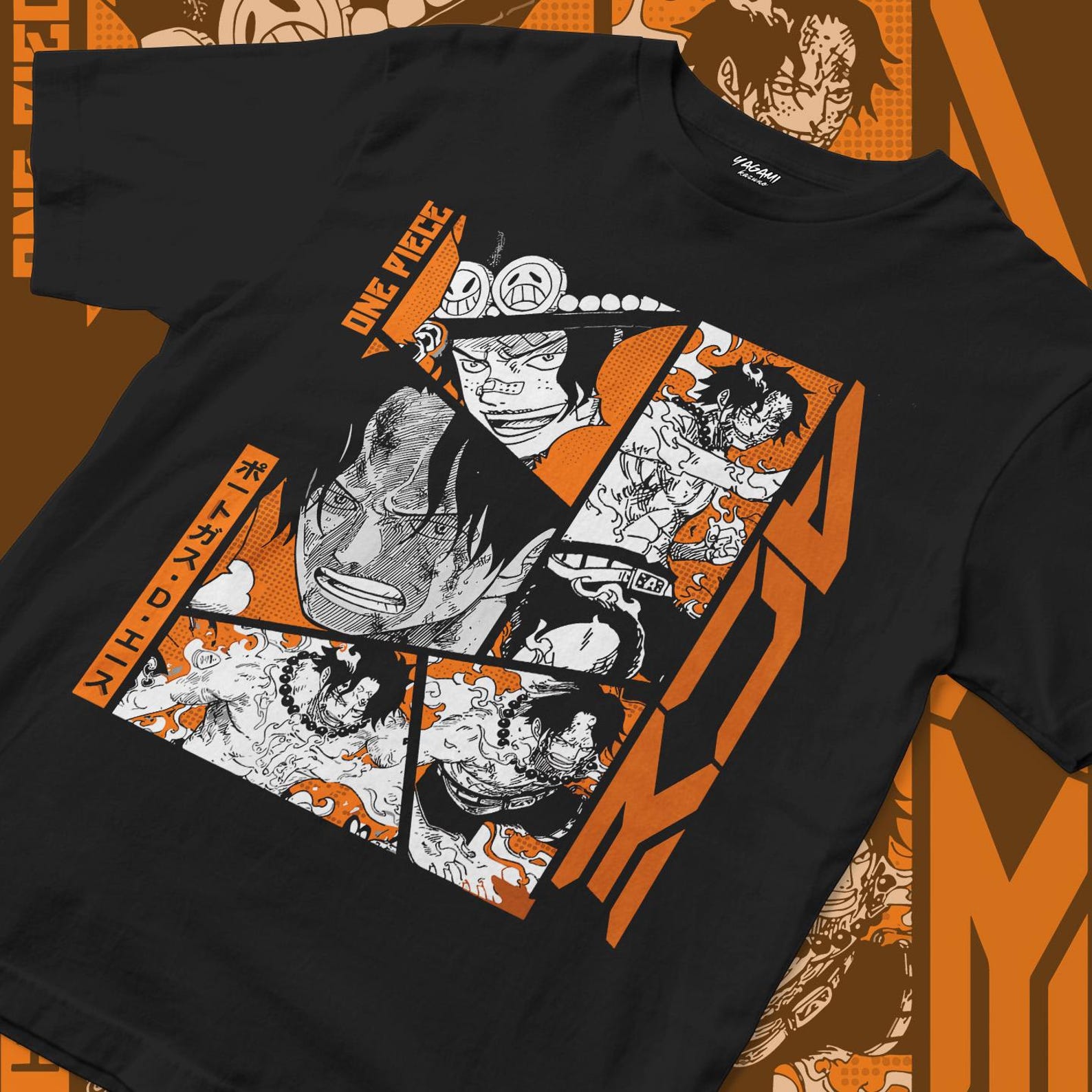 Fiery Anime Streetwear Graphic | Unisex Jersey Short Sleeve Tee M