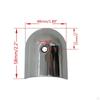 Half-Half-Round Corner End Cap 316 Stainless Steel Curved Shell With