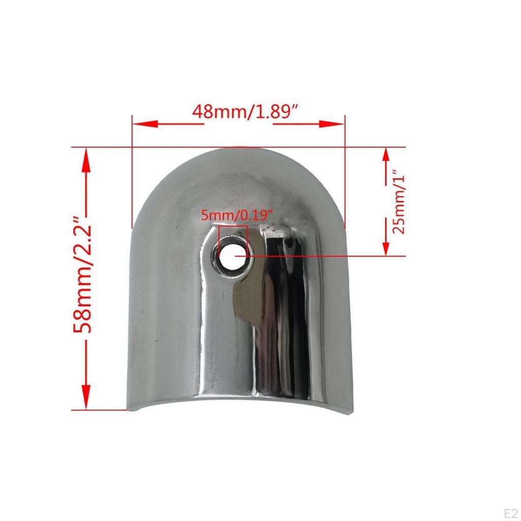 Half-Half-Round Corner End Cap 316 Stainless Steel Curved Shell With