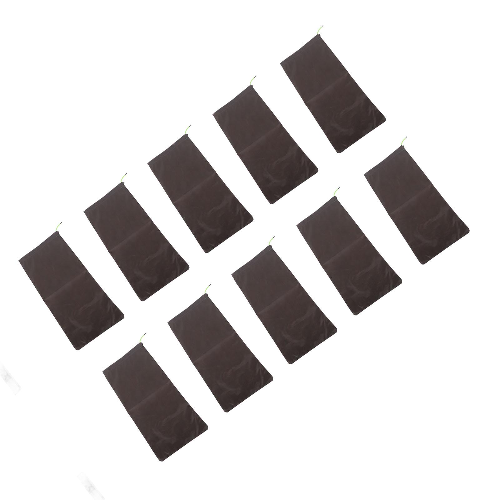 

10 ШТ Мішки з піском без піску Затяжка Бар єри від паводкових вод Поліестер 9,8x19,7 дюймів Мішок-дамба для підвалу Гараж Захист від повені