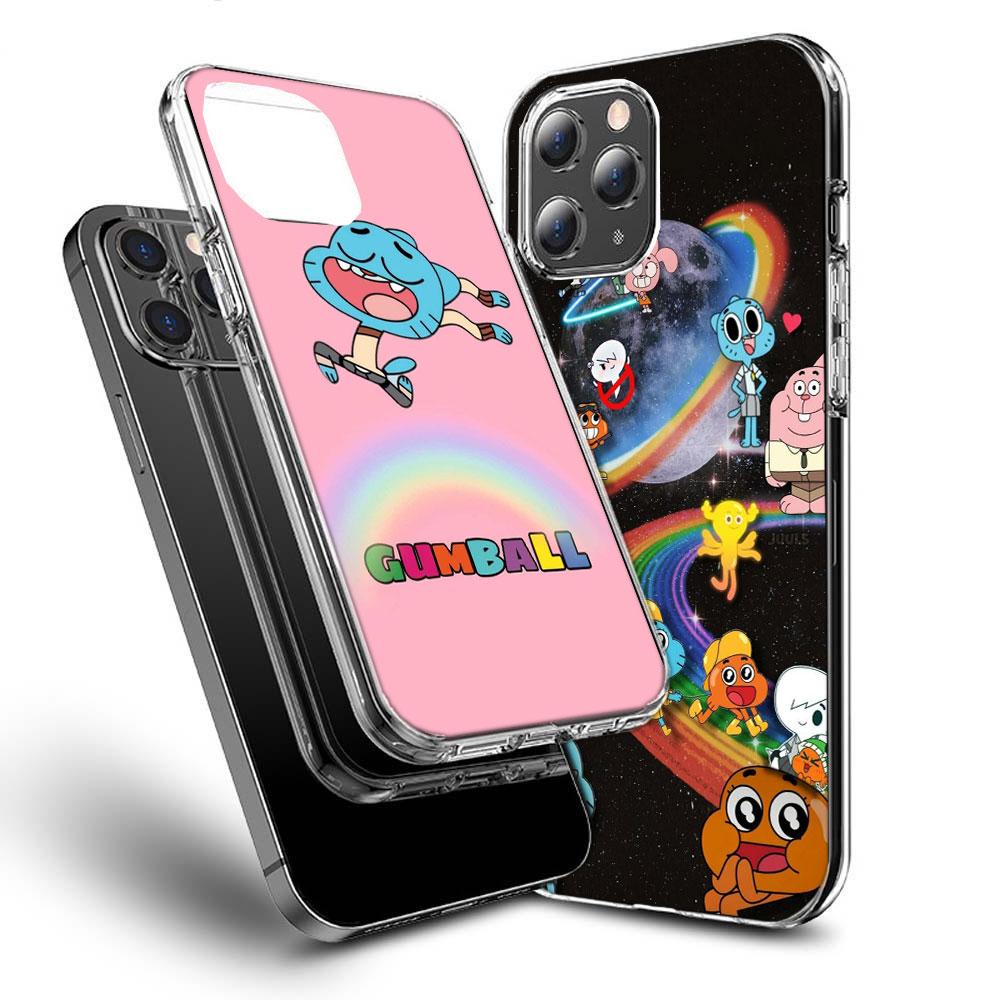 Cartoon The Amazing World of Gumball Phone Case For Iphone 16E 15 Pro 14 Plus 17E 16 17 Pro Max Air 11 12 13 Mini Shockproof