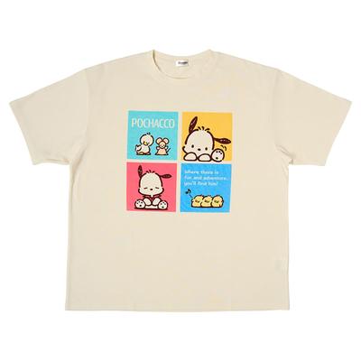 Übergroßes Pochacco Baumwoll-Ripp-Polyurethan 607878 [Sanrio] T-Shirt Körper 65% Polyester, 35% Teil 62% Polyester, 33% Baumwolle, 5%