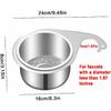 6.3 Inch Stainless Steel Swan Sink Strainer Basket 2024 Kitchen Swan Shape Draining Basket for Less Than 1.97in Diameter Faucet Hanging Filter