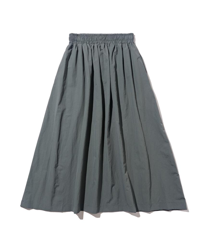 Road Road Summer Elastic Washer Long Skirt (Charcoal)