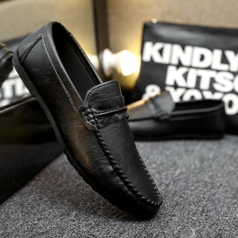 

Лето 2025 года, новые ленивые мокасины, мужская повседневная обувь для сноуборда, мужская обувь с одной педалью, деловая обувь для знаменитостей из Интернета, мужская обувь для вождения 39