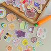 90 Unique Orange Bear Journal Stickers - Cute, Girly, Waterproof