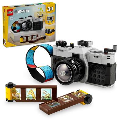 LEGO Creator Expert Retro-Kamera, Spielzeug, Geschenk, Geburtstagsblock, Weihnachten, Jungen, Mädchen, Kinder, 8 Jahre, 9 Jahre, 10 Jahre, Grundschule