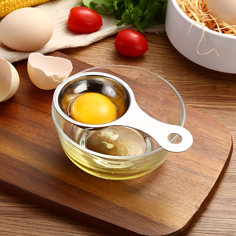 1Pc Durable Stainless Steel Egg Yolk Separator, Easy To Clean Egg Yolk and Egg White Separator