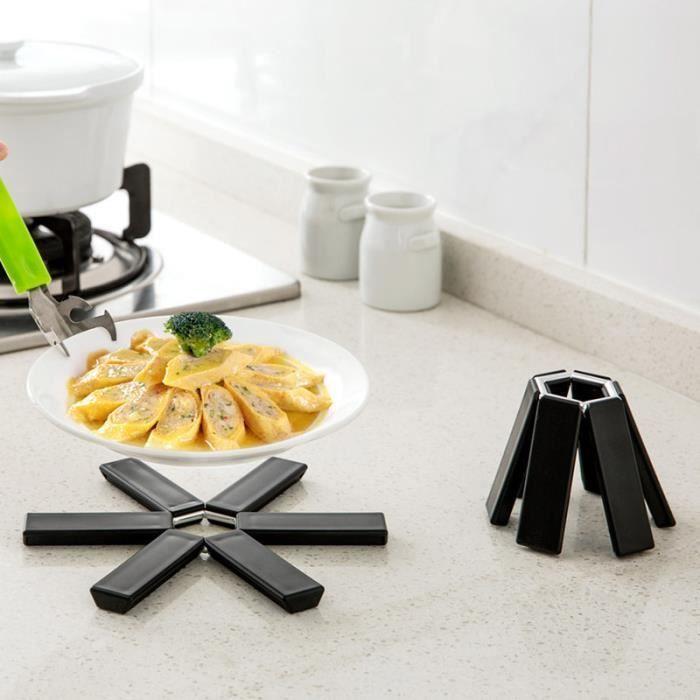 Tapis de Casserole - UTEKI - FOLDING POT MAT - Pliable - Noir - Contemporain