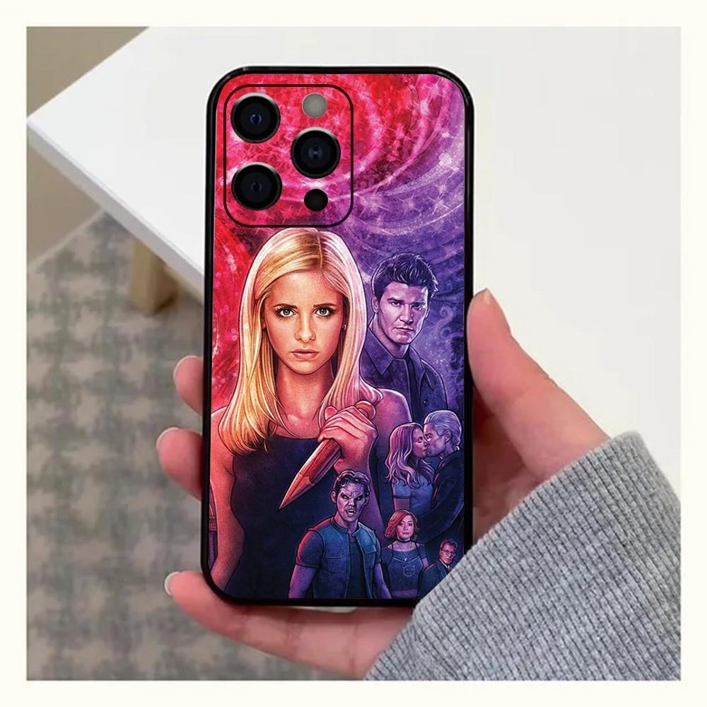 

B-Buffy the Vampire Slayer Phone Case For Apple iPhone 15,14,13,12,11,Pro,X,XS,Max,XR,Plus,Mini Soft black shell iPhone13mini