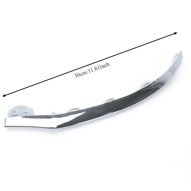 Striscia Decorativa Accent paraurti anteriore Per Telaio Specifico Mercedes-Benz, Profilo Decorativo Brillante Placcato, Finitura Decorativa Sostitutiva a Innesto Montaggio Diretto