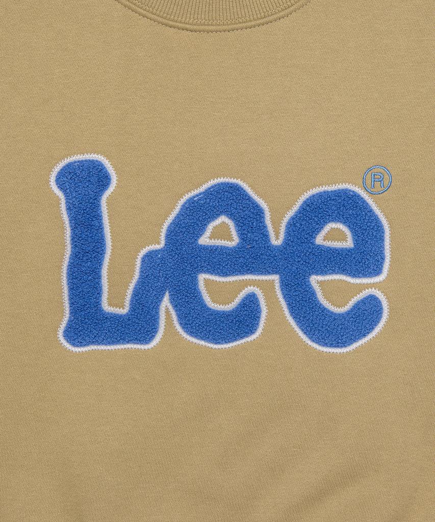 LEE Women Big Twitch Boucle Crop Fleece Sweatshirt Beige