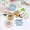Cartoon Plush Little Bear Pendant Brooch - Cute Doll Decoration for Student Bags