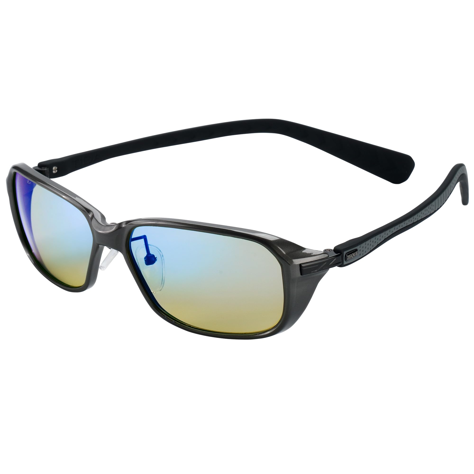 

Zeque TIDA Gunmetal Polarized Sunglasses in EASE MIRROR F-2182 GREEN/BLUE